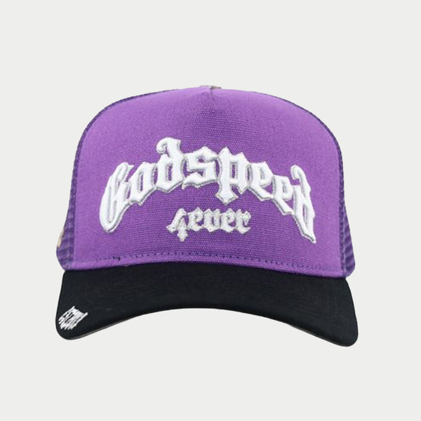 GODSPEED NEW YORK - GS FOREVER TRUCKER HAT (Purple/Black)