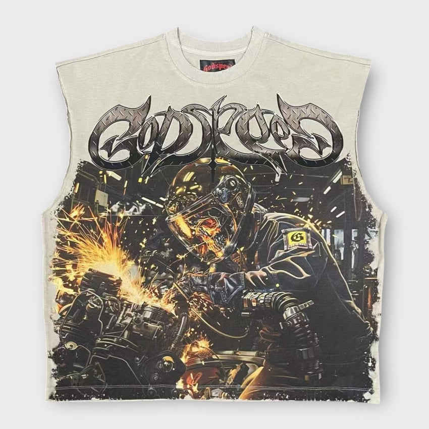 Steel Sharpens Steel Sleeveless (Slate Grey)