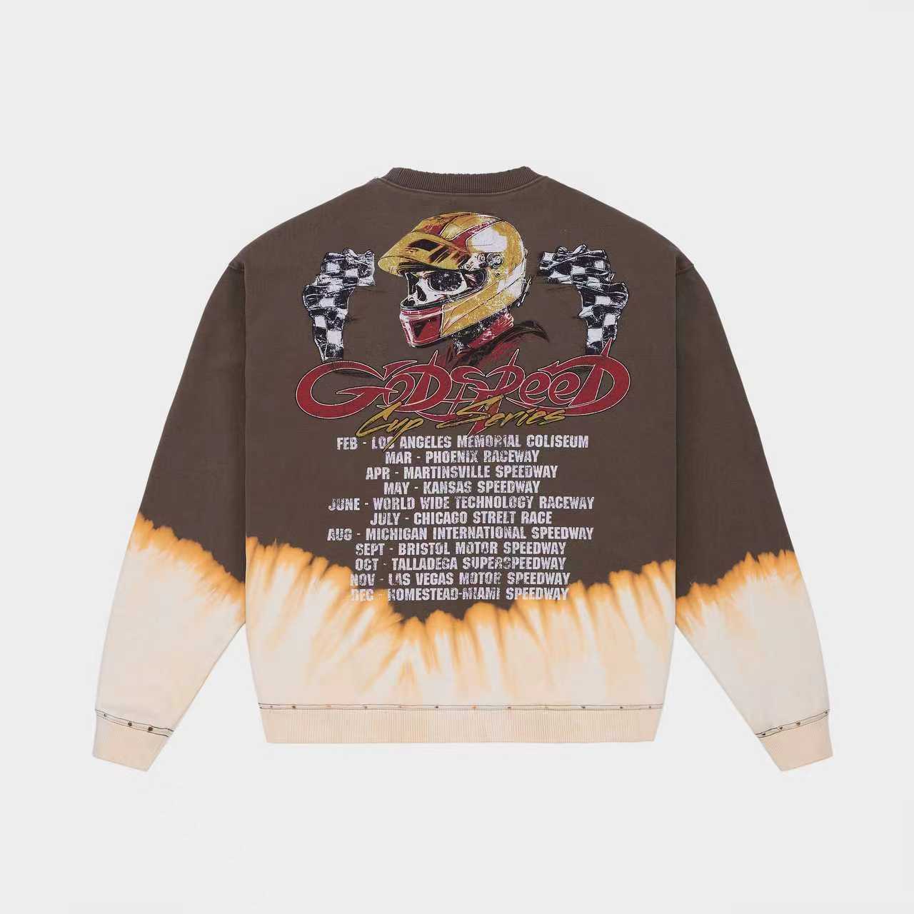 GODSPEED NEW YORK - F.T.W SWEATSHIRT (Brown Bleached Wash)