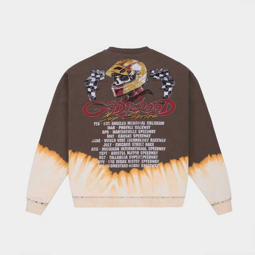 F.T.W SWEATSHIRT (Brown Bleached Wash)