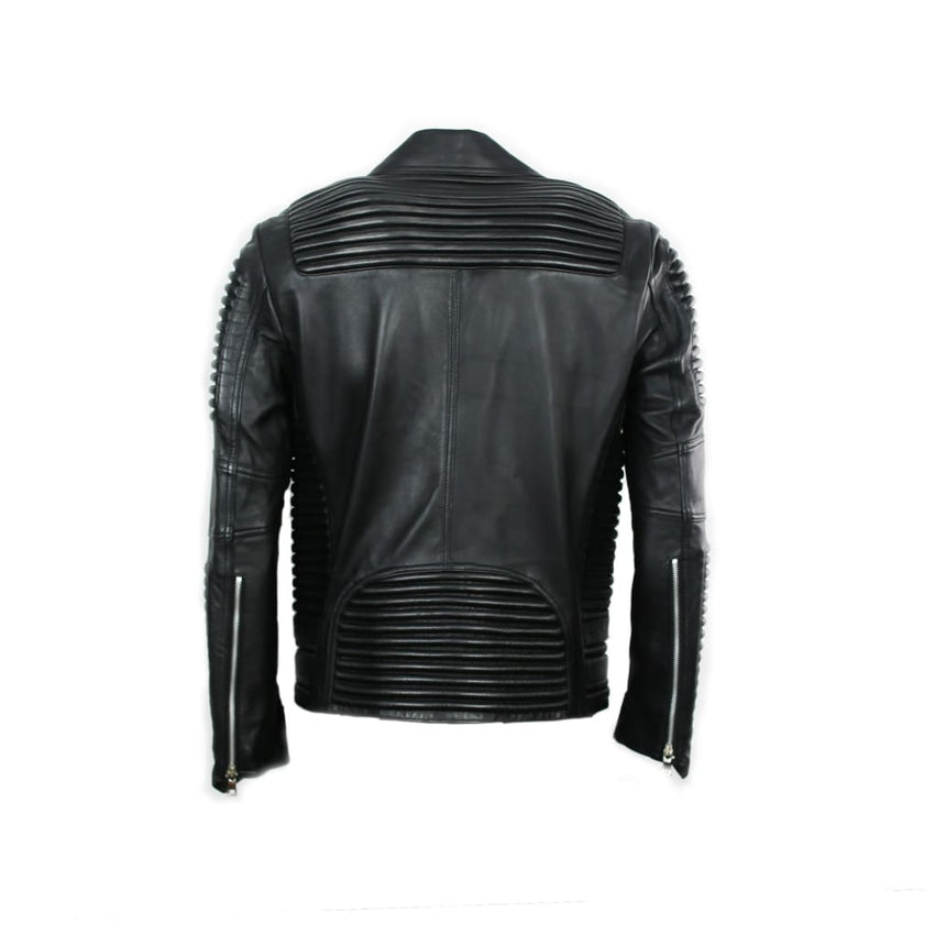 Leather Moto Jacket ( Black ) LEATHER JACKET