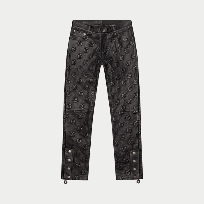 GODSPEED NEW YORK Leather Premium Emboss G Pants