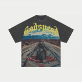 Long Lonely Road (Grey Wash) - T-Shirt
