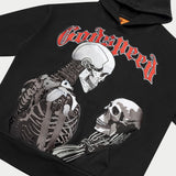 Mankind vs Ai Embroidered Hoodie (Black) - T-Shirt