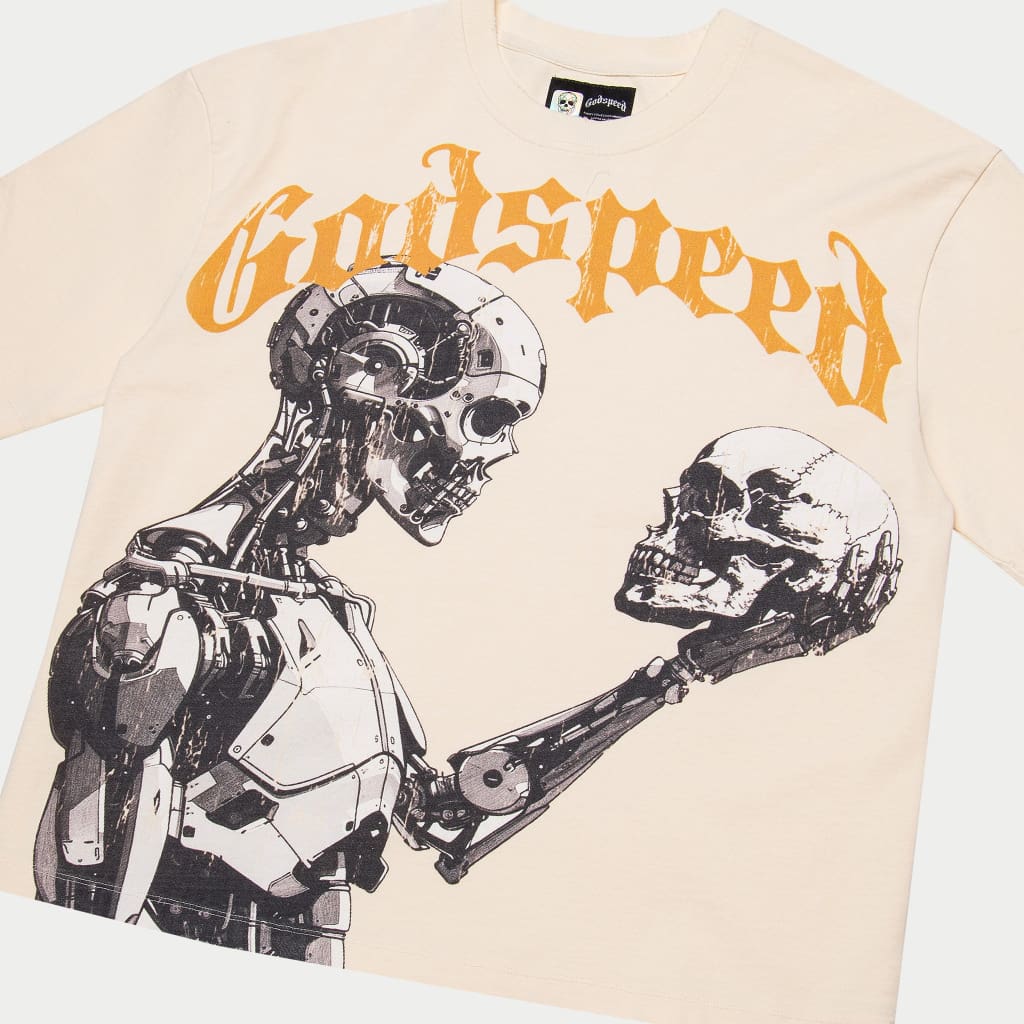 Mankind vs Ai III Short Sleeve (Bone/Yellow) - T-Shirt