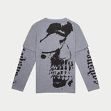 N.O.N Long Sleeve T-shirt - GREY / S - T-Shirt