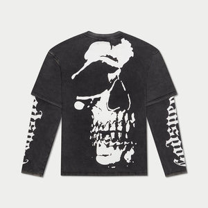 Skulled Double Layer Long Sleeve