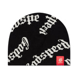 OG logo Beanie (BLACK WHITE) - BLACK - HAT