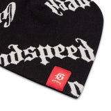 OG logo Beanie (BLACK WHITE) - BLACK - HAT