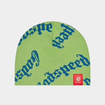 OG logo Beanie (GREEN APPLE/BLUE) - GREEN - HAT