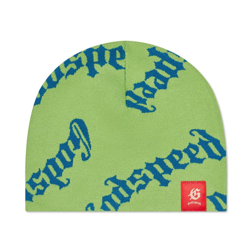 OG logo Beanie (GREEN APPLE/BLUE) - GREEN - HAT