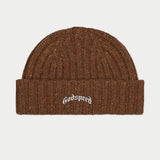 Og Logo Emblem Beanie (Brown Speckle) - BROWN - HAT