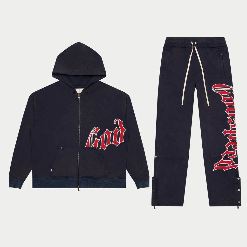 トップス GODSPEED OG LOGO SWEATSUIT V2 GODSPEED NEW YORK - OG Logo Sweatsuit V2 (Navy/Red)