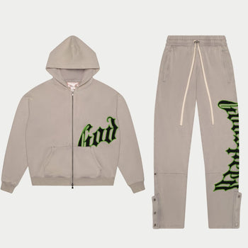 OG Logo Sweatsuit (Grey/Black/Green)