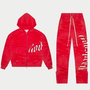 OG Logo Sweatsuit (Red Tie-Dye)