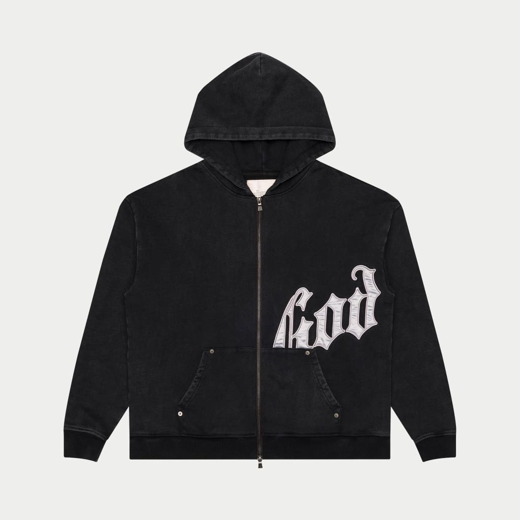 GODSPEED NEW YORK - OG Logo Sweatsuit V2 (Black Wash/Silver Satin)