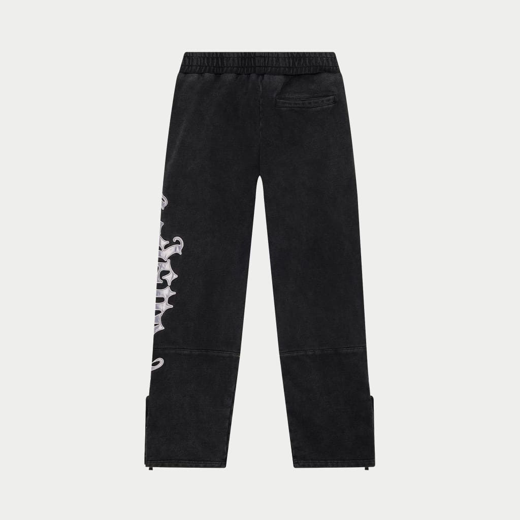 OG Logo Sweatsuit V2 (Black Wash/Silver)