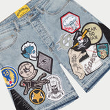 Patchwork Denim Shorts V2 - SHORTS
