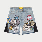 Patchwork Denim Shorts V2 - SHORTS
