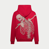 R.O.D Hoodie Red/White stitching - HOODIE