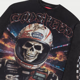Racer Goldie Long sleeve (Black wash) - T-Shirt