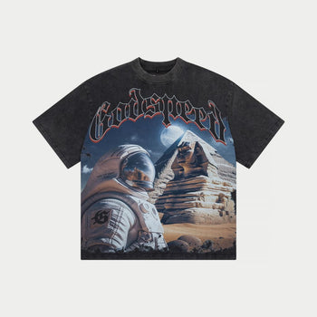 Sphinx Guardian T-shirt (Black Washed) - T-Shirt