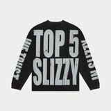 Top 5 Slizzy LS (Black Wash) - T-Shirt