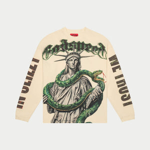 Top 5 Slizzy LS (Bone) - T-Shirt