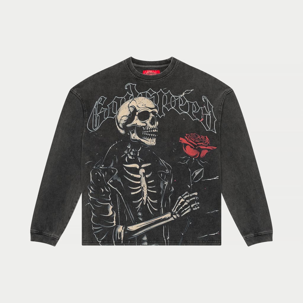 GODSPEED NEW YORK - Valentine Long Sleeve (Grey Wash)
