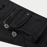 Wax Flare Premium Cargo Pants (Black) - CARGO PANTS