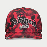 GS FOREVER CAMO TRUCKER HAT (CARMINE)