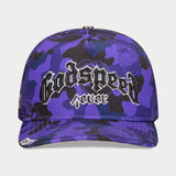 GS FOREVER CAMO TRUCKER HAT (GRAPE)
