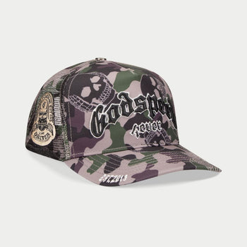 GS FOREVER CAMO TRUCKER HAT (HUNTER)