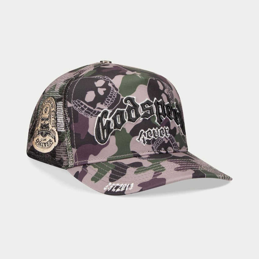 GS FOREVER CAMO TRUCKER HAT (HUNTER)