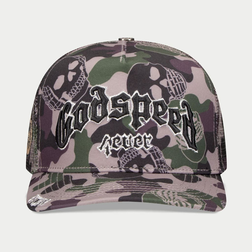GS FOREVER CAMO TRUCKER HAT (HUNTER)