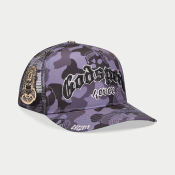 GS FOREVER CAMO TRUCKER HAT (SMOKE)