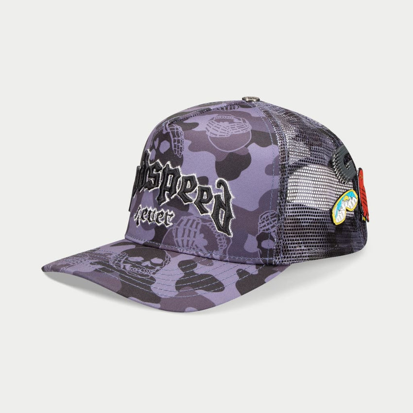 GS FOREVER CAMO TRUCKER HAT (SMOKE)