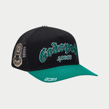 GS FOREVER TRUCKER HAT BLACK/GREEN