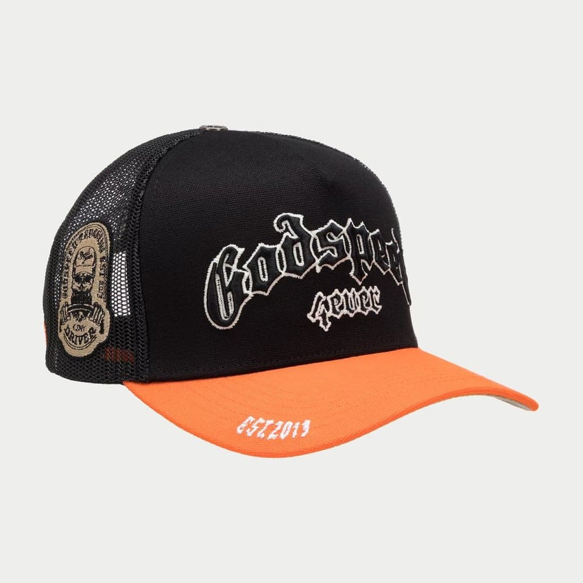 GS FOREVER TRUCKER HAT (Black/Orange)