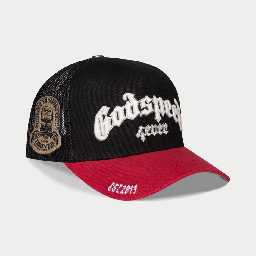 GS FOREVER TRUCKER HAT (Black/Red)