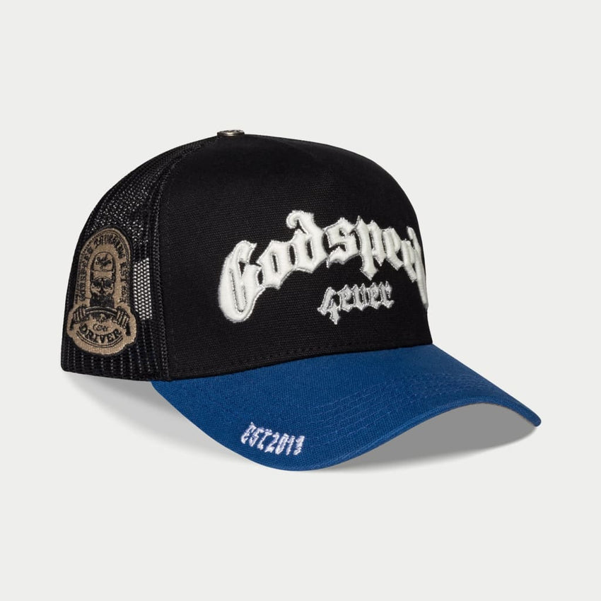 GS FOREVER TRUCKER HAT (Black/Blue)
