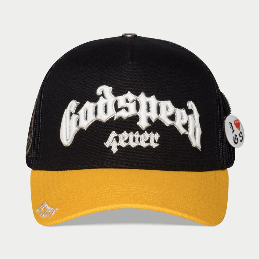 GS FOREVER TRUCKER HAT (Black/Yellow)