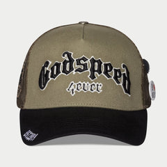 GODSPEED NEW YORK - GS FOREVER TRUCKER HAT (Olive/Black)