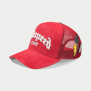 GS FOREVER TRUCKER HAT (RED CORDUROY)