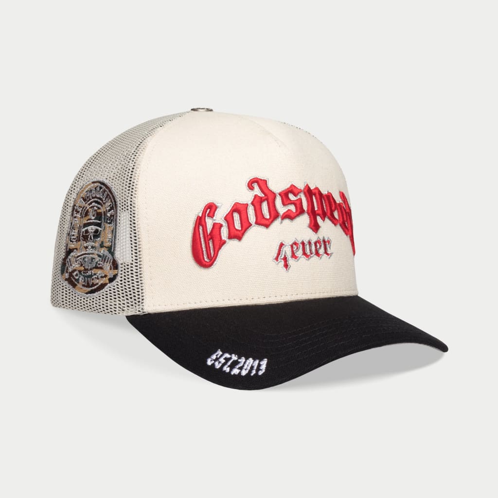 GODSPEED NEW YORK - GS FOREVER TRUCKER HAT (White/Black)