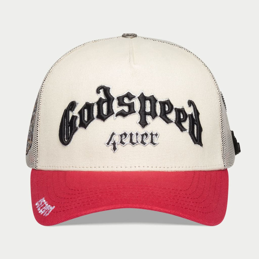 GS FOREVER TRUCKER HAT (WHITE/RED)