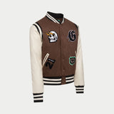 I.G.W.T Varsity Jacket (Brown/Cream) - Varsity Jacket