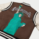 I.G.W.T Varsity Jacket (Brown/Cream) - Varsity Jacket