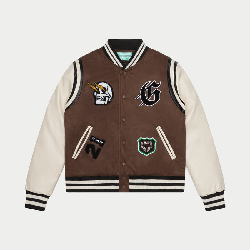 I.G.W.T Varsity Jacket (Brown/Cream) - Varsity Jacket