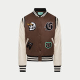 I.G.W.T Varsity Jacket (Brown/Cream) - Varsity Jacket